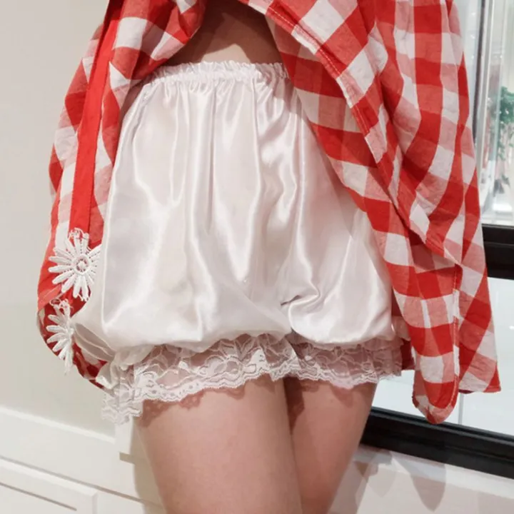 Women%20Imitation%20Silk%20Bloomers%20Lace%20Trim%20Panties%20Victorian%20Pumpkin%20Shorts%20-%20Image%205