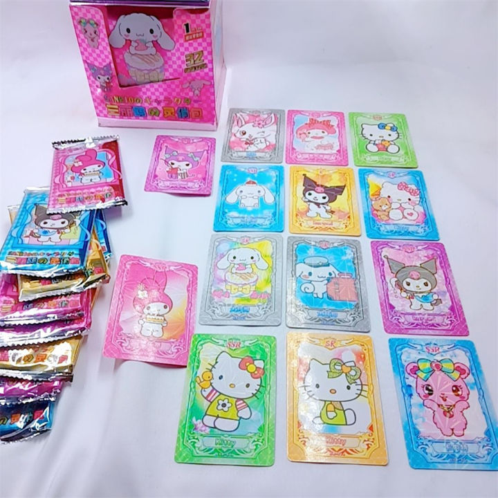 Cute%20Hello%20Kitty%20Sanrio%20Cards%20Kawaii%20Cinnamoroll%20Kuromi%20My%20Melody%20Cartoon%20Toys%20Trading%20Collectible%20Accessories%20Card%20Anime%20Gifts%20-%20Image%205