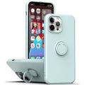 Liquid Silicone Magnetic Cases For Apple iPhone 13 Phone Case Soft Covers With Ring Holder. 