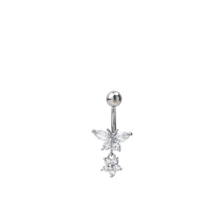 Women%20Rhinestone%20Dangling%20Navel%20Double%20Round%20Cubic%20Zirconia%20Surgical%20Body%20Belly%20Button%20Rings%20Flower%20Star%20Steel%20Belly%20Jewelry%20-%20Image%202