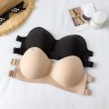 Women Tube Tops Strapless Bra Wrap Bandeau Unlined Seamless Breathable Comfortable Underwear Tops.