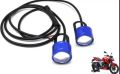 Motorcycle Flash Strobe Light YOK Multicolor 2PCS- (Police Light) / Red, Blue Motorbike LED (12 V, 10 W). 