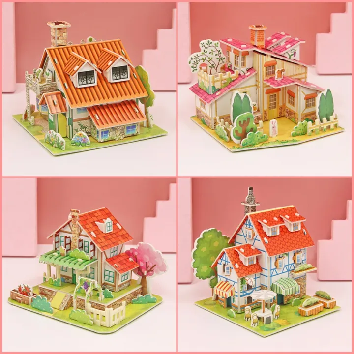 New%20Paper%20House%20Model%20Puzzle%203D%20Handmade%20Puzzle%20Model%20Children's%20Toys%20Early%20Education%20Educational%20Toy%20Kids%20-%20Image%208