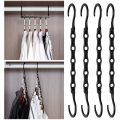 1/2/3Pcs Home Multifunctional Magic Plastic Hanger Foldable Rotary Hanger Save Cabinet Space Drying Rack Clothes Storage Tool. 