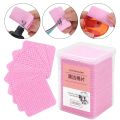 200Pcs Lint-Free Paper Cotton Wipes Eyelash Extension Glue Remover Pads Lashes Grafting Cleaning Glue Mouth Wipe Makeup Tool.