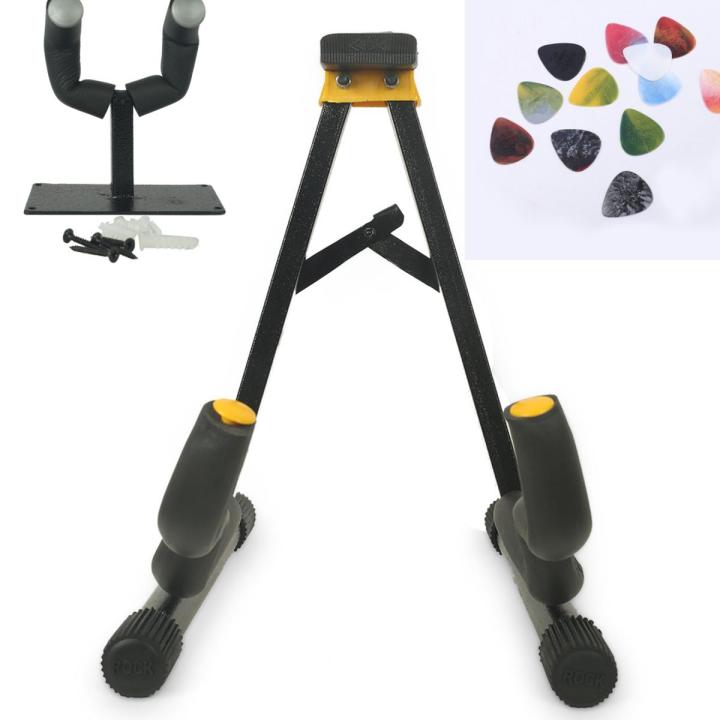 Guitar stand +hanger +12 pieces pick