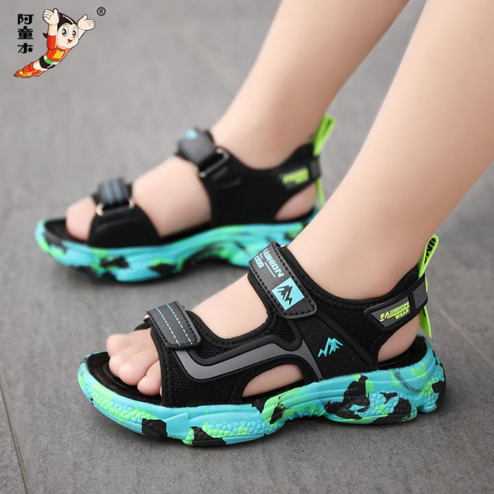 Astro%20Boy%20Children's%20Sandals2023Summer%20New%20Boys'%20Sports%20Sandals%20Non-Slip%20Soft%20Bottom%20Middle%20and%20Big%20Children%20Beach%20Shoes%20-%20Image%202