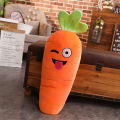 45-110cm Cartoon Plant Smile Carrot Plush toy Cute Simulation Vegetable Carrot Pillow Dolls Stuffed Soft Toys for Children Gift. 