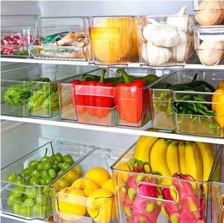 Kitchen%20Transparent%20Crisper%20Stackable%20Drawer%20Type%20Refrigerator%20Storage%20Box%20Food%20Sorting%20Draining%20Crisper%20For%20Vegetable%201Pcs%20-%20Image%202