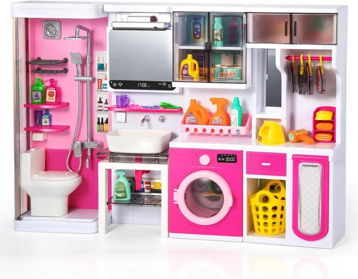 4-in-1%20Mini%20Bathroom%20Playset%20with%20Lights%20&%20Sounds,%20Pink%20Play%20Dressing%20Table%20Toy%20Set,%20Furniture,%20Bathroom%20Accessories,%20Pretend%20Role%20Play%20Toys%20for%20Boys%20Girls%20-%20Image%202