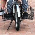Folding Bike Front Basket Bike Wire Basket with Handles, Easy Installation on Front Handlebar for Bike Accessories Frame Basket Bag Cargo Rack. 
