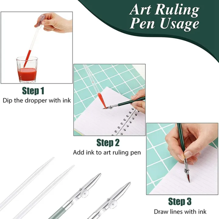 Art%20Ruling%20Pen%20Set%20Masking%20Fluid%20Pen%20with%20Glue%20Residue%20Eraser,Ruling%20Ink%20Pens%20Fluid%20Line%20Drawing%20Tool%20for%20Mounting%20Art%20-%20Image%203