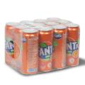 Fanta Orange Can Soft drinks 330 ml 12 pieces Malaysia. 