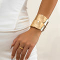 High Quality Luxury Opening Bangle Classic Cross Designer Bracelet Exaggerated Wide Cuff Bracelets Women Fashion Jewelry. 