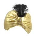 Arab India Pleated Turban Hair Cover Headwear Scarf Men Sultan Costume Twisted Pleated Fashion Funny Party Hats Soft Hijab Cap. 