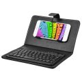 Wireless Bluetooth Keyboard For Iphone Huawei Xiaomi Tablet Mini Keyboard Mobile Phone Gaming Keyboard PU Case Support.