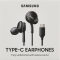 For Samsung AKG Type-C Wired Earphones - Samsung Type C Earphone for Galaxy Akg Headphone Wired in Ear Earbuds (Black).