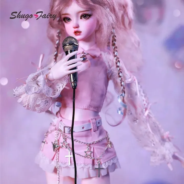 ShugaFairy%20Bariy%201/4%20Bjd%20Dolls%20Girl%20Group%20Pink%20Skirt%20Good%20Girl%20Cute%20Style%20Long%20Straight%20Hair%20Ball%20Jointed%20Doll%20Bjd%20Doll%20Full%20Set%20-%20Image%204