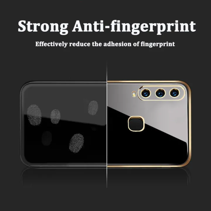 Phone%20case%20VIVO%20Y11/Y12/Y12i/Y15/Y17/Y19/Y91/Y91i/Y93/Y95/Y97/Y85/V11i%20/V9Cover%20Luxury%20Soft%20Cubic%20Straight%20Edge%20Cover%20Fashion%20Upgraded%20Camera%20Protection%20Electraplating%20Anti-fingerprint%20Shockproof%20Protective%20Back%20Cover%20-%20Image%205