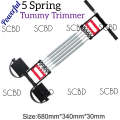 5 Spring Tummy Trimmer Chest Pull Chest Expander Hand Gripper - Mini Home Gym - Hand Grip. 