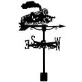 Steam Train Silhouette Weather Vane Weathervane Weather for Garden Patio Yard Ornament. 