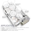 12 Pack Sky Hexagon Acoustic Panels,for Studio Acoustic Treatment. 