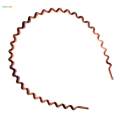 【The Edge of Beauty】2X Zig Toothed Wave Women Men Girls Hair Accessory Coffee. 