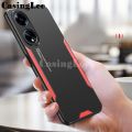 For OPPO A38 Case Aluminum Metal Matte Cover Soft Silicone Frame Camera Protection Cover for OPPO A38 Back Cover Phone Cases.