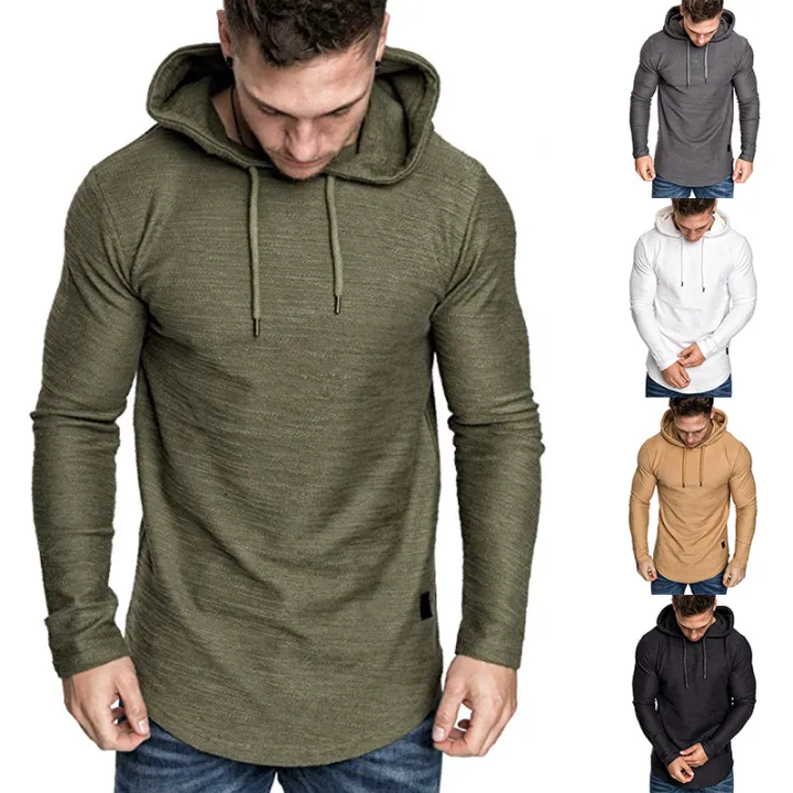 elegantstunning%20Men%20Casual%20Hoodie%20Fashion%20Solid%20Color%20Long%20Sleeves%20Hooded%20Sweatshirt%20Breathable%20Slim%20Fit%20Pullover%20Sweater%20-%20Image%206