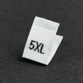 500Pcs Clothing Size Label Black Text White Garment Clothes T Shirt Dress Cloth Fabric Label Tag XS S M L XL 2XL 3XL 4XL 34*12mm Amour zii. 