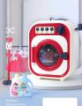 Kids Simulation Washing Machine Toy Set | Real laundry | Real dehydration | Dynamic nursery rhymes | Material: Plastic. 