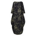 ZANZEA Women Vinatge Floral Printed Long Maxi Dress Loose Baggy Cotton Kaftans.