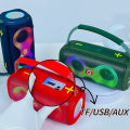 ET-312 Bluetooth, AUX, USB, SD Card & FM Radio Supported Hi-Fi Sound Colorful RGB Lighting Party Bass Speaker. 