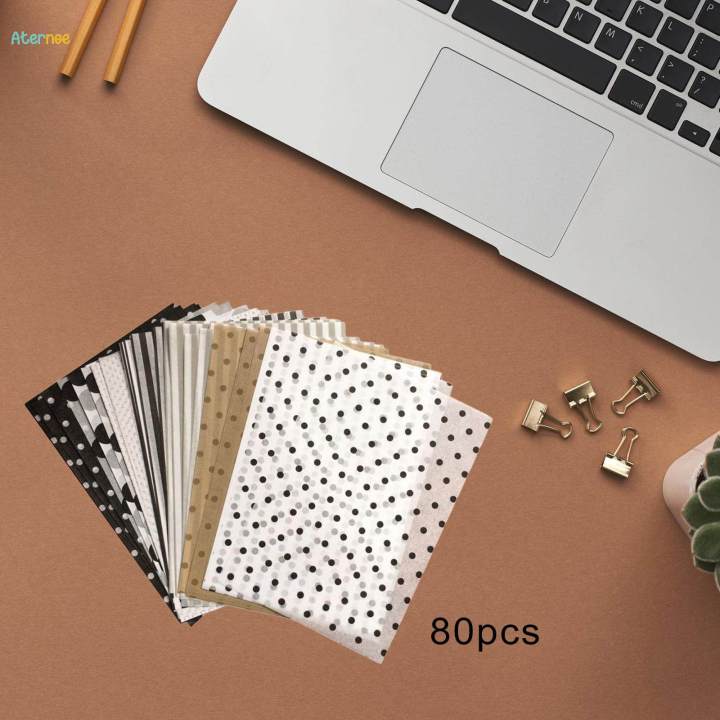 80 Pieces Bouquet Packaging Paper, Floral Wrapping Paper, Polka Dot Flower