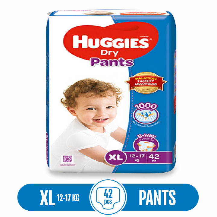 Huggies Diaper Dry Pant XL (12-17Kg) - 42 Pcs