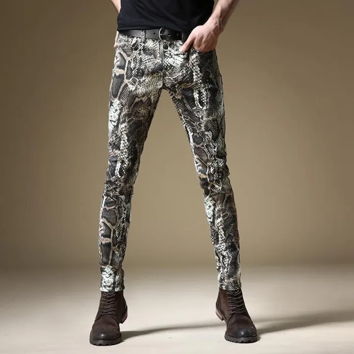 Light%20Luxury%20Men%E2%80%99s%20Street%20Fashion%20Snake%20Skin%20Print%20Stretch%20Jeans,Korea%20Version%20Slim-fit%20Hip%20Hop%20Denim%20Pants%20,Trendy%20Casual%20Jeans%20-%20Image%202