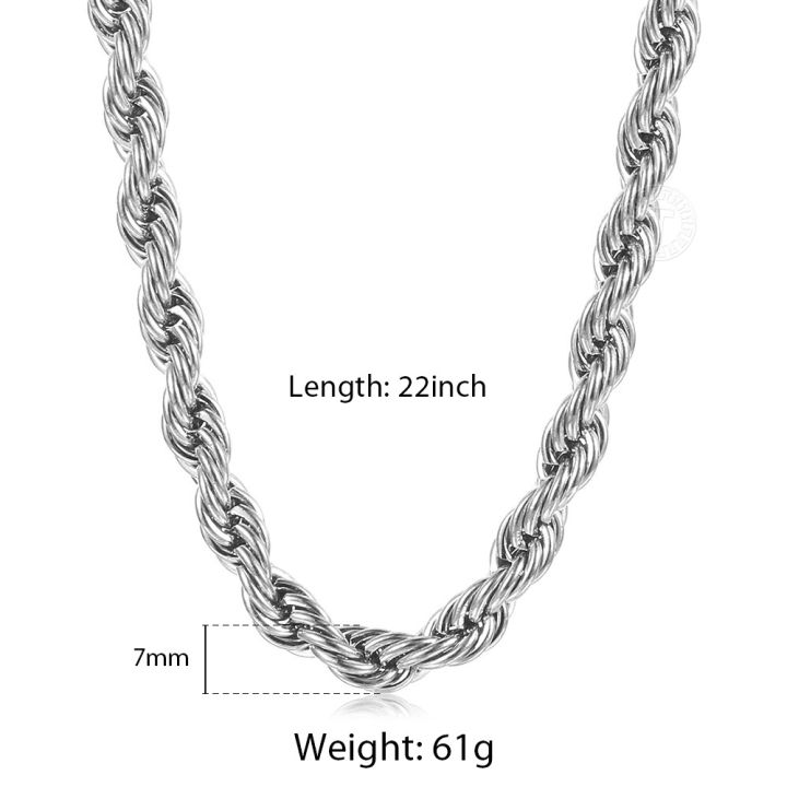 %E3%80%90Daily%20Necessities%20For%20Anyone%20Store%E3%80%913/5/7mm%20Stainless%20Steel%20Rope%20Link%20Gold%20Silver%20Color%20for%20Men%20Women%2022inch%20Jewelry%20Accessories%20DKNM178%20-%20Image%202