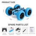 Rc stunt car TETON remote control car  all terrain car rechargeable, Monster rc crawler 4 Wheel Drive Double side roll boy girls kids toys gift for Birthday. 