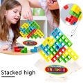 Tetra Tower Game Russian Building Blocks Stacking Toys тетрис Balance Tower Puzzle Board Game Kids DIY Assembly Russian puzzle. 