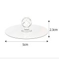 4 Pcs New Self Adhesive Hook Knobs Cupboard Drawer Pull Handle Knobs Brand Acrylic No Drilling Mirror Cabinet Handles Furniture Drawer Diamond Shape Hook.