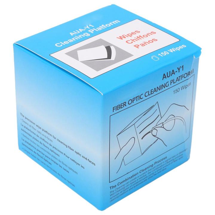 Fiber Optic Cleaning Wipe, Rubber Pad 150pcs Fiber Optic Cleaner for Terminal
