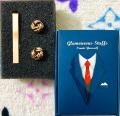 Cufflinks & Tie Clip Set for Men – Stylish Shirt & Suit Accessories (1 Set).