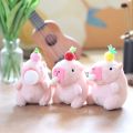 Simulation Capybara Plush Pink Capybara Plush Pendant Persimmon Fluffy Capybara Plush Keyring Bubble Cartoon Capybara Plushie Doll Christmas Gift. 