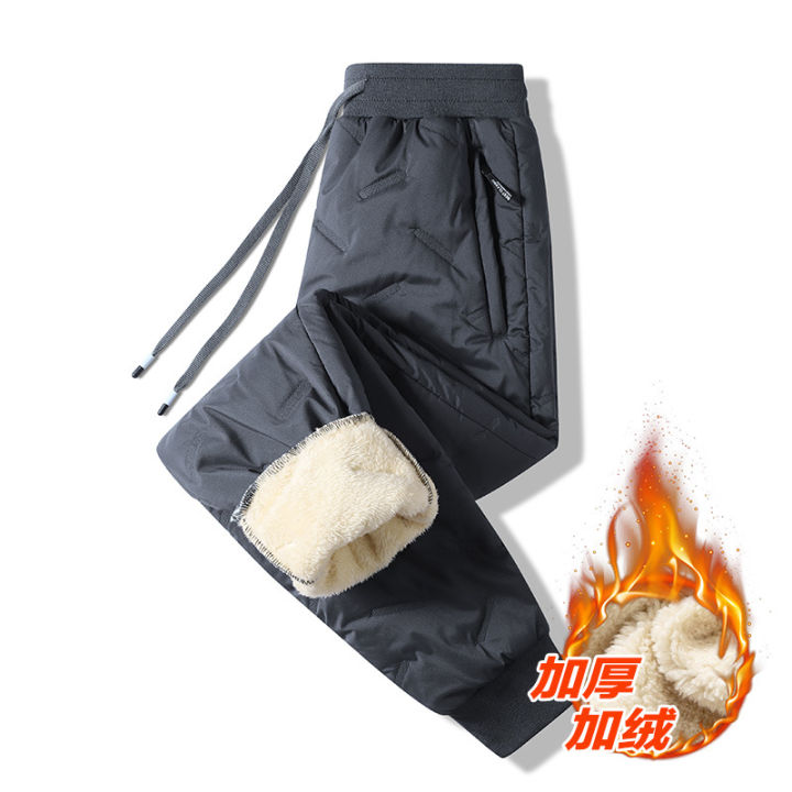 Cashmere%20Pants%20Men's%20Autumn%20and%20Winter%20Padded%20Fleece%20Trousers%20Thermal%20and%20Windproof%20Leisure%20Cargo%20Cotton%20Pants%20Track%20Sweatpants%20-%20Image%203