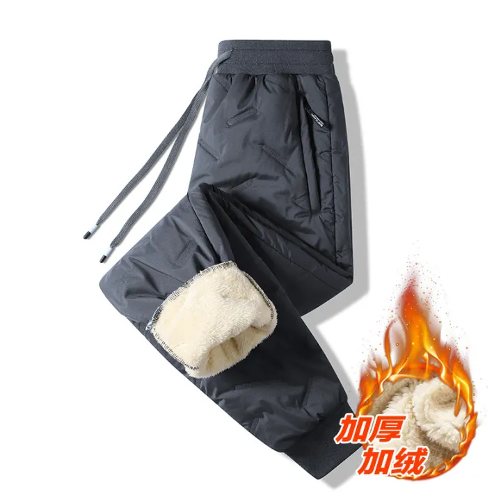 Cashmere%20Pants%20Men's%20Autumn%20and%20Winter%20Padded%20Fleece%20Trousers%20Thermal%20and%20Windproof%20Leisure%20Cargo%20Cotton%20Pants%20Track%20Sweatpants%20-%20Image%203