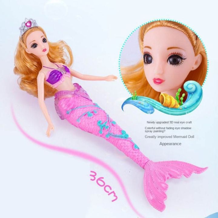 MORBID%201/3%20BJD%20Doll%20Mermaid%20Princess%20Doll%203D%20Eyes%20with%20Lighting%20Mermaid%20Costume%20Best%20Birthday%20Gift%20Fashion%20Beauty%20Fish%20Tail%20Dress%20Mermaid%20Doll%20Set%20-%20Image%205