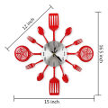 kitchen clocks wall decor-1 x Wall Clock-Red. 