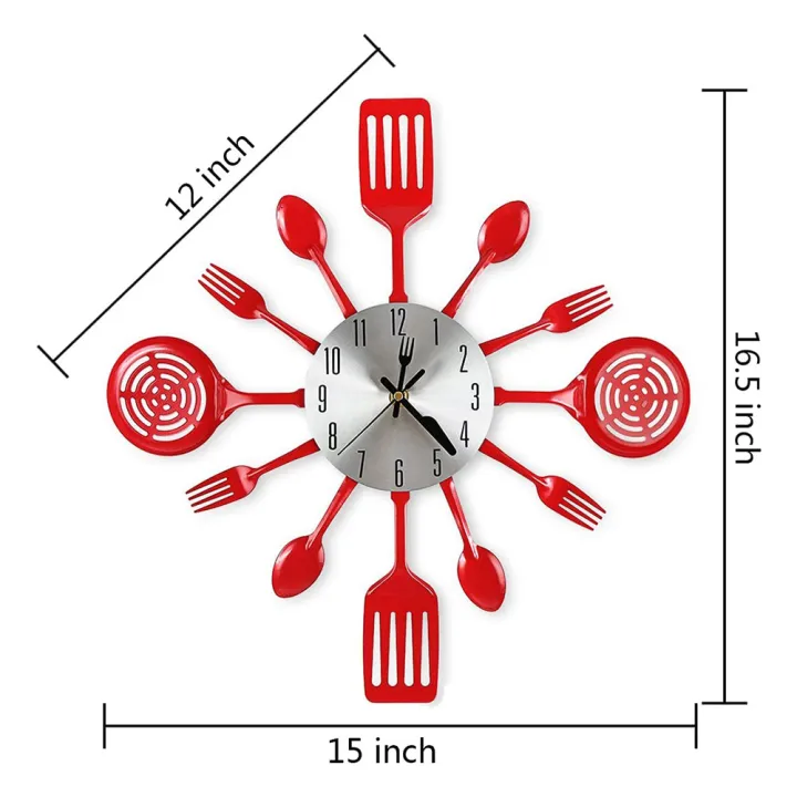 kitchen%20clocks%20wall%20decor-1%20x%20Wall%20Clock-Red%20-%20Image%202