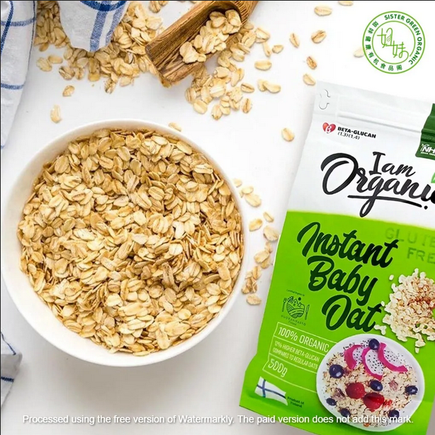 I Am Organic Instant Baby Oats 500g Gluten Free (Finland)