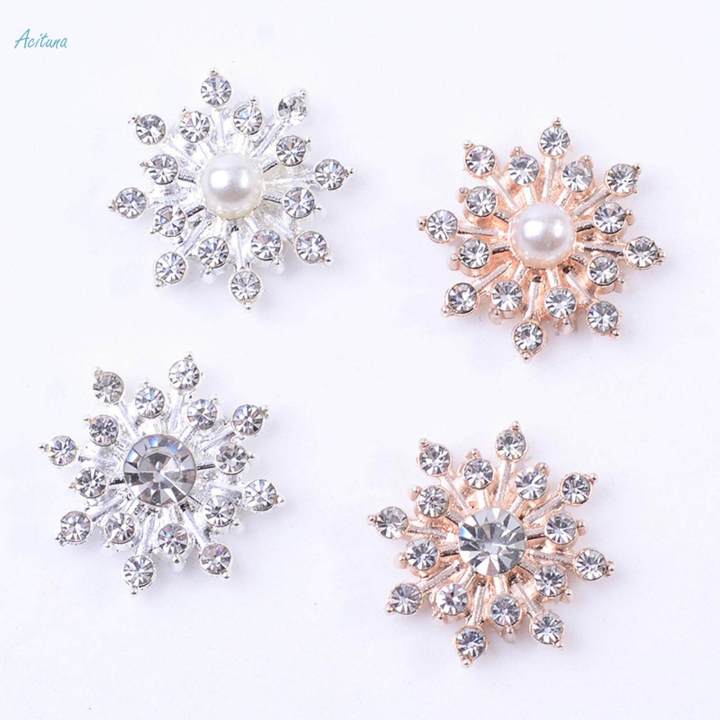 10Pcs%20Crystal%20Flower%20Button%20DIY%20Accessories%20Scrapbook%20Rhinestone%20Flatback%20Embellishment%20Hair%20-%20Image%202